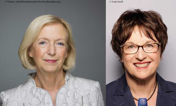 Dr. Johanna Wanka und Brigitte Zypries